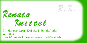 renato knittel business card